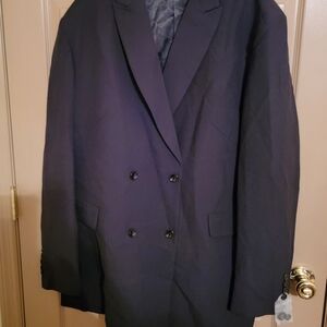 Double-Breasted Blazer & Pants Set.